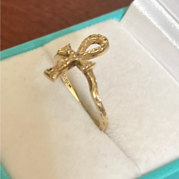 Vintage 14k gold Ankh Eternal life ring size 5.25 - Picture 3 of 9
